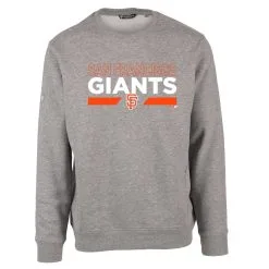 Men's San Francisco Giants Levelwear Heather Gray City Connect Zane No Hitter Pullover Sweatshirt