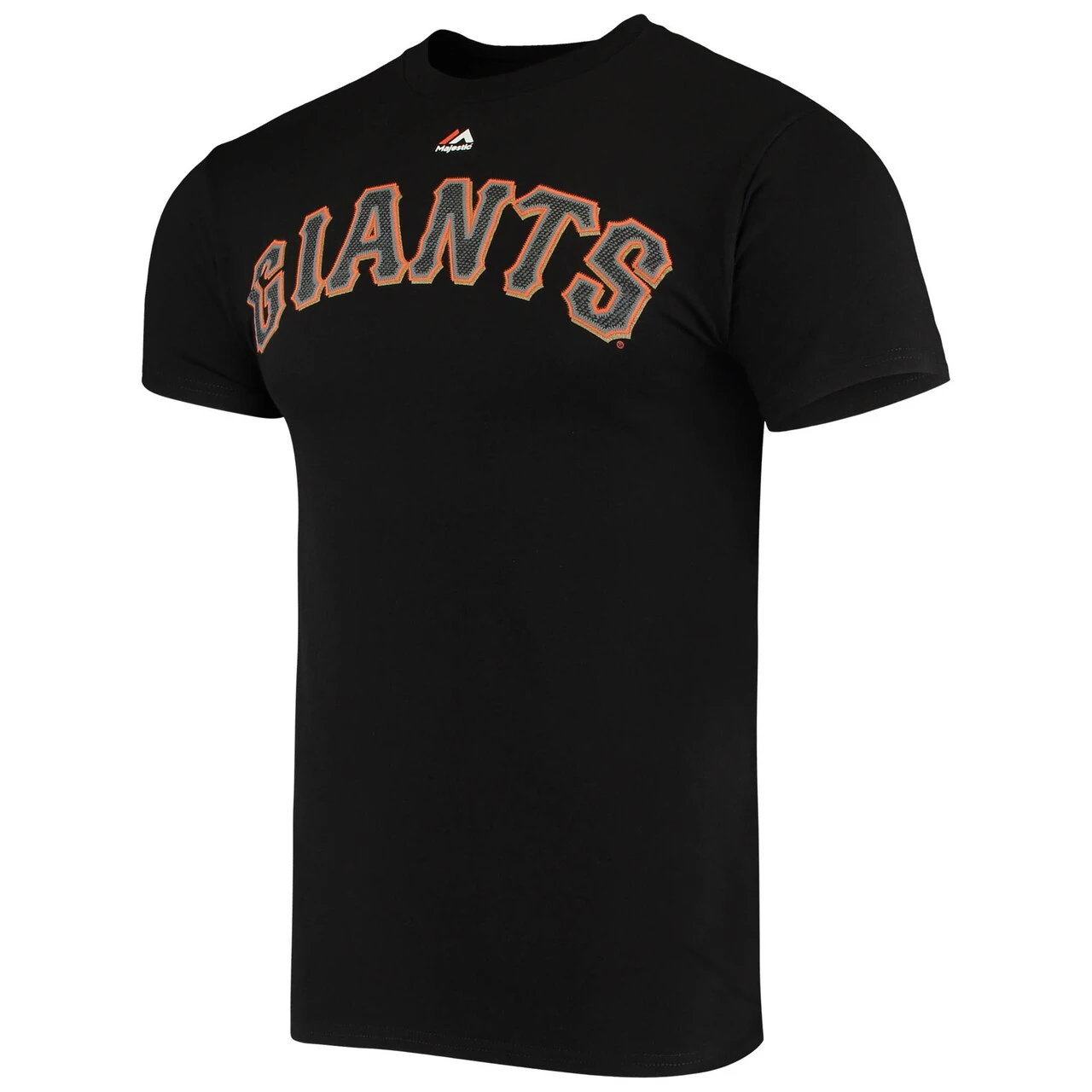 Men's San Francisco Giants Jeff Samardzija Majestic Black Stitch T-Shirt 4 Men's San Francisco Giants Jeff Samardzija Majestic Black Stitch T-Shirt - Image 2