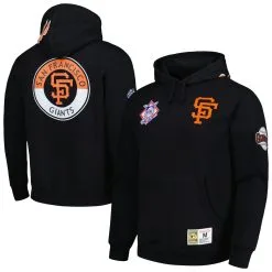 Men's San Francisco Giants Mitchell & Ness Black City Collection Pullover Hoodie