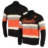 Men's San Francisco Giants Mitchell & Ness Black Front Stripe Full-Zip Sweater -San Francisco Giants mens mitchell and ness black san francisco giants front stripe full zip sweater pi3946000 altimages ff 3946967 b1cea9fe560acb6a359balt1 full