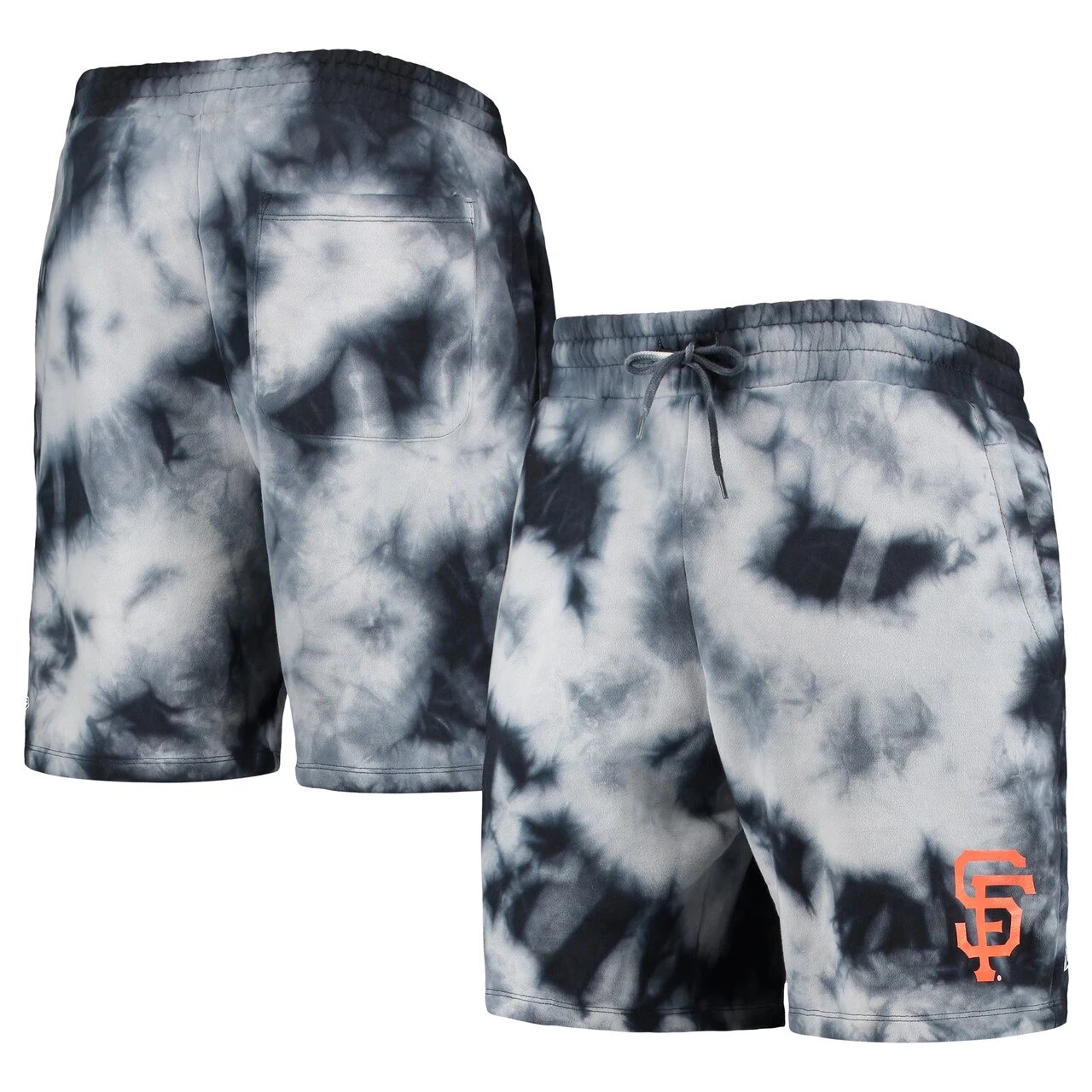 Men's San Francisco Giants New Era Black Team Dye Shorts 3 Men's San Francisco Giants New Era Black Team Dye Shorts