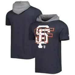 Men's San Francisco Giants New Era Black Team Hoodie T-Shirt