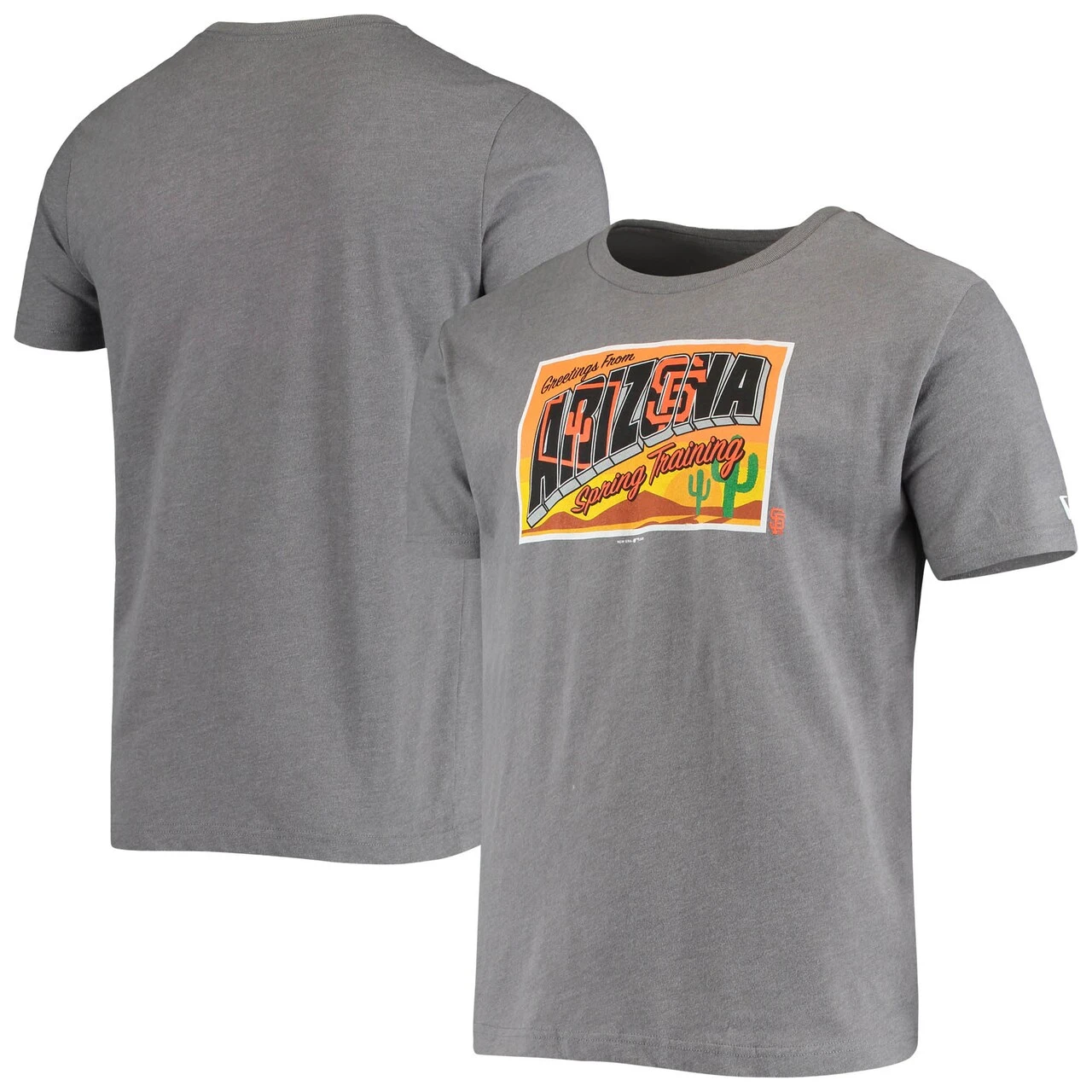 Men's San Francisco Giants New Era Gray Spring Training Greetings T-Shirt 3 Men's San Francisco Giants New Era Gray Spring Training Greetings T-Shirt