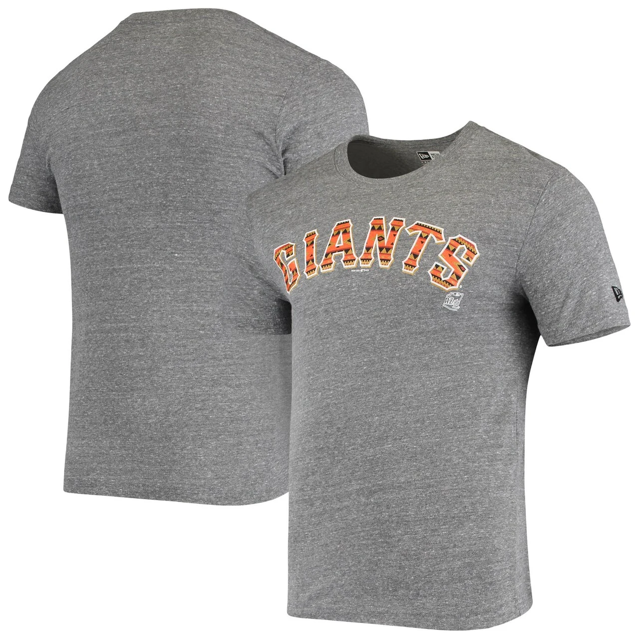 Men's San Francisco Giants New Era Gray Spring Training Tribal Fill Tri-Blend T-Shirt 3 Men's San Francisco Giants New Era Gray Spring Training Tribal Fill Tri-Blend T-Shirt