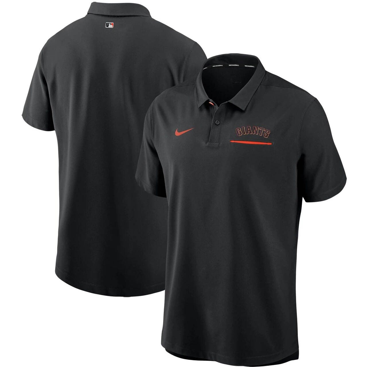 Men's San Francisco Giants Nike Black Authentic Collection Performance Polo 3 Men's San Francisco Giants Nike Black Authentic Collection Performance Polo