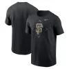Men's San Francisco Giants Nike Black Camo Logo T-Shirt