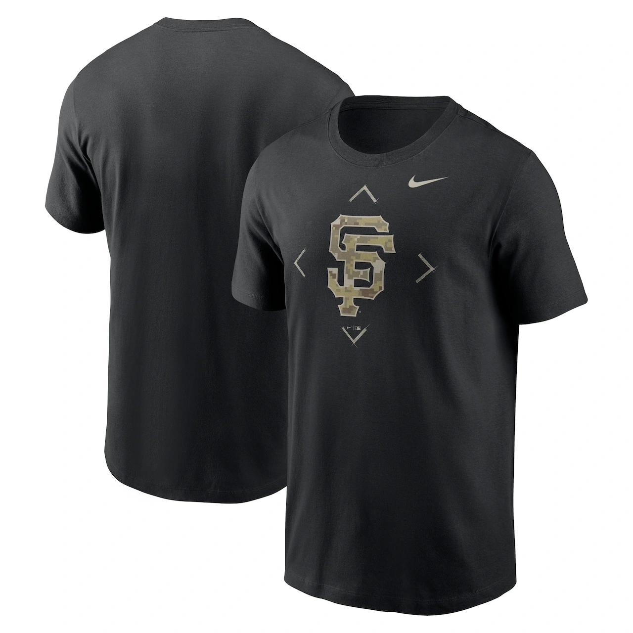 Men's San Francisco Giants Nike Black Camo Logo T-Shirt 3 Men's San Francisco Giants Nike Black Camo Logo T-Shirt