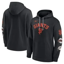 Men's San Francisco Giants Nike Black Rewind Lefty Pullover Hoodie
