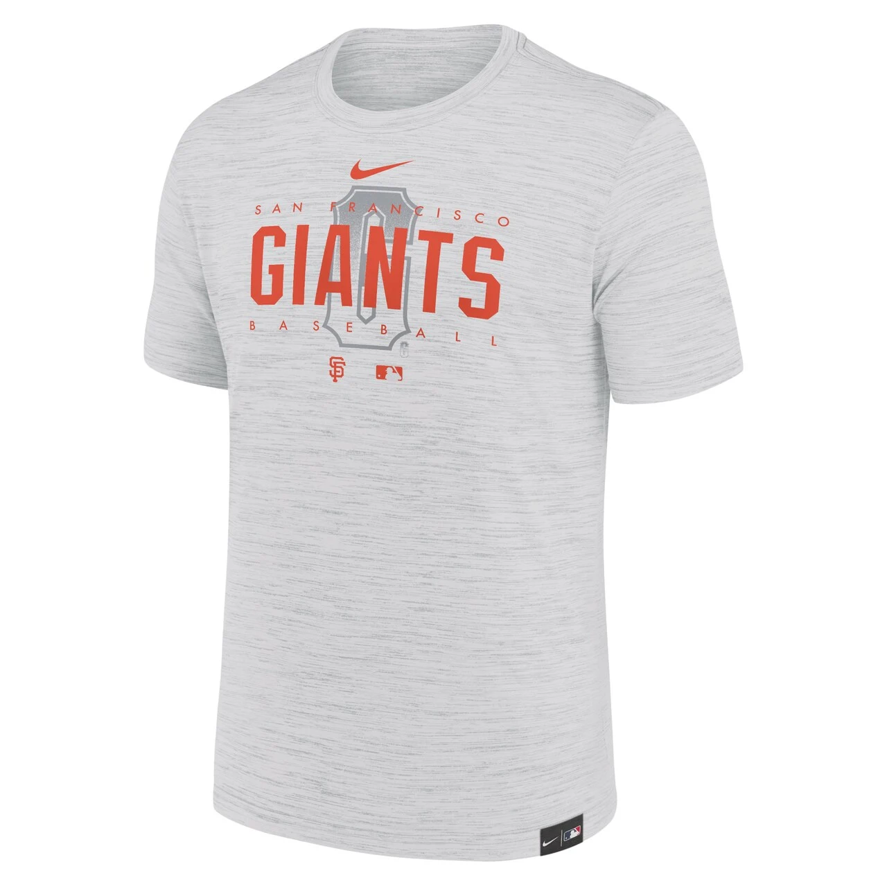 Men's San Francisco Giants Nike Gray City Connect Velocity Practice Performance T-Shirt 4 Men's San Francisco Giants Nike Gray City Connect Velocity Practice Performance T-Shirt - Image 2