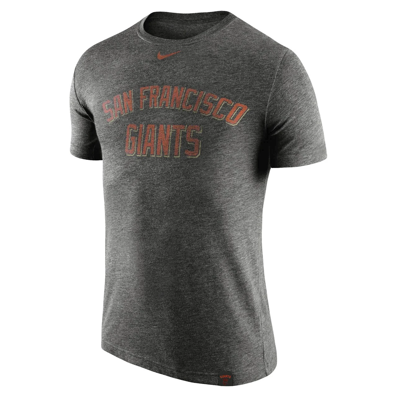 Men's San Francisco Giants Nike Heathered Black Tri-Blend DNA Performance T-Shirt 4 Men's San Francisco Giants Nike Heathered Black Tri-Blend DNA Performance T-Shirt - Image 2