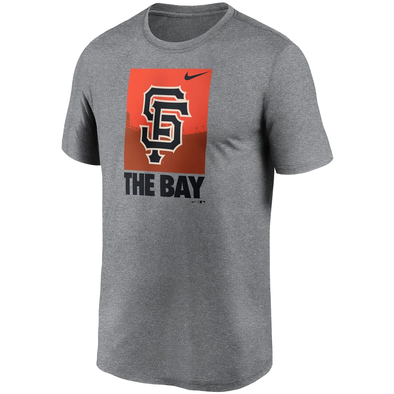 Men's San Francisco Giants Nike Heathered Gray Local Logo Legend T-Shirt 4 Men's San Francisco Giants Nike Heathered Gray Local Logo Legend T-Shirt - Image 2
