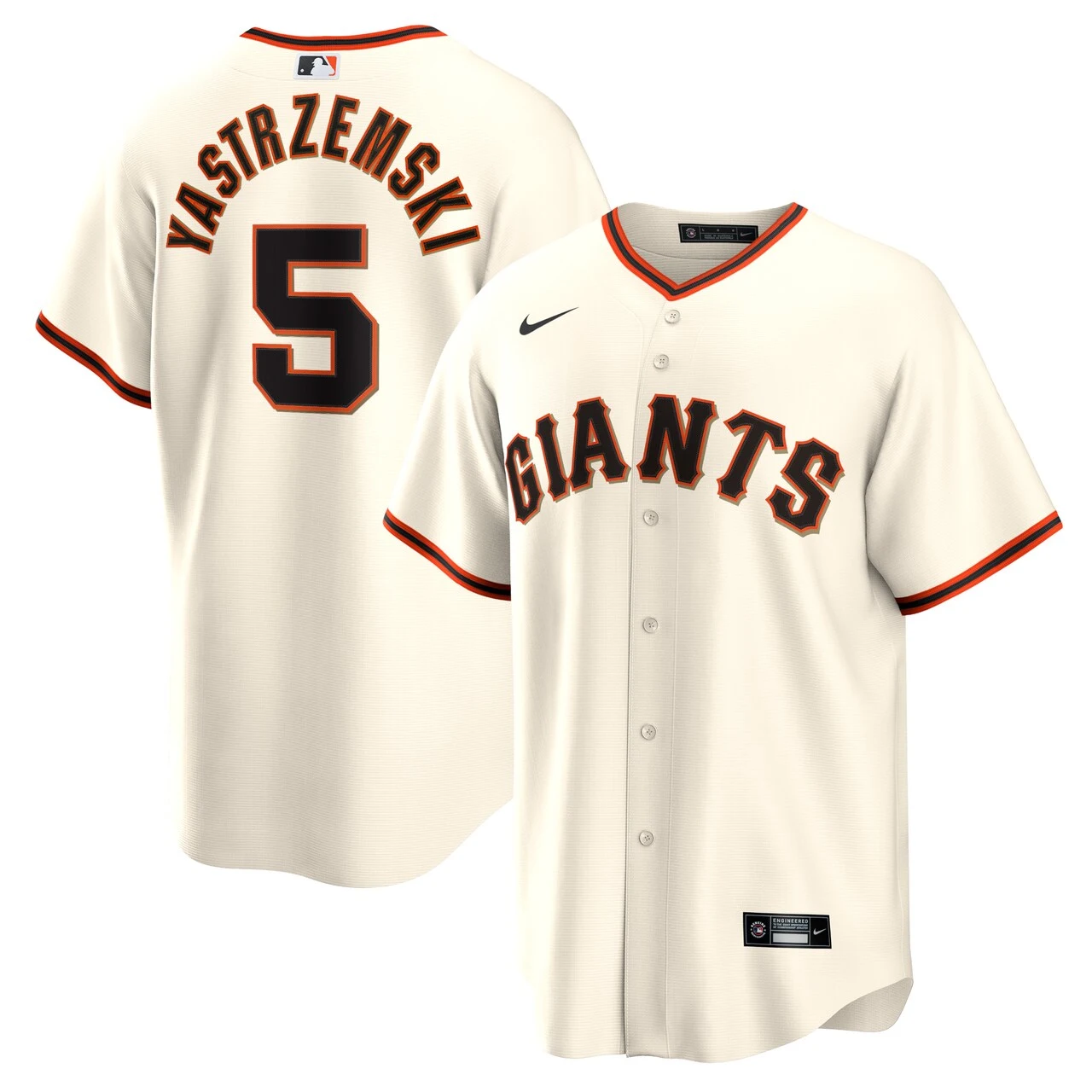 Men's San Francisco Giants Mike Yastrzemski Nike Cream Home Replica Player Jersey 3 Men's San Francisco Giants Mike Yastrzemski Nike Cream Home Replica Player Jersey
