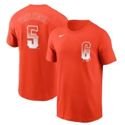 Men's San Francisco Giants Mike Yastrzemski Nike Orange City Connect Name & Number T-Shirt