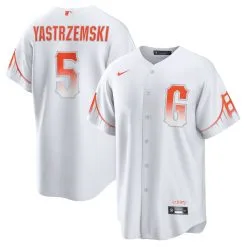 Men's San Francisco Giants Mike Yastrzemski Nike White City Connect Replica Player Jersey