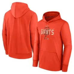 Men's San Francisco Giants Nike Orange Authentic Collection Pregame Performance Pullover Hoodie