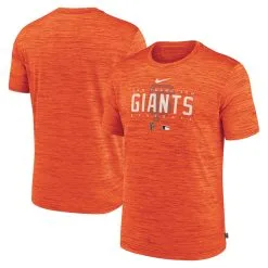 Men's San Francisco Giants Nike Orange Authentic Collection Velocity Performance Practice T-Shirt