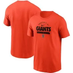 Men's San Francisco Giants Nike Orange Primetime Property Of Practice T-Shirt