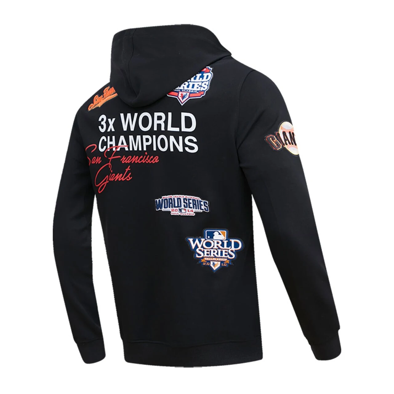 Men's San Francisco Giants Pro Standard Black Championship Pullover Hoodie 5 Men's San Francisco Giants Pro Standard Black Championship Pullover Hoodie - Image 3