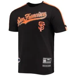 Men's San Francisco Giants Pro Standard Black Taping T-Shirt -San Francisco Giants mens pro standard black san francisco giants taping t shirt pi4798000 altimages ff 4798276 9de01c63637bc5553dd7alt2 full
