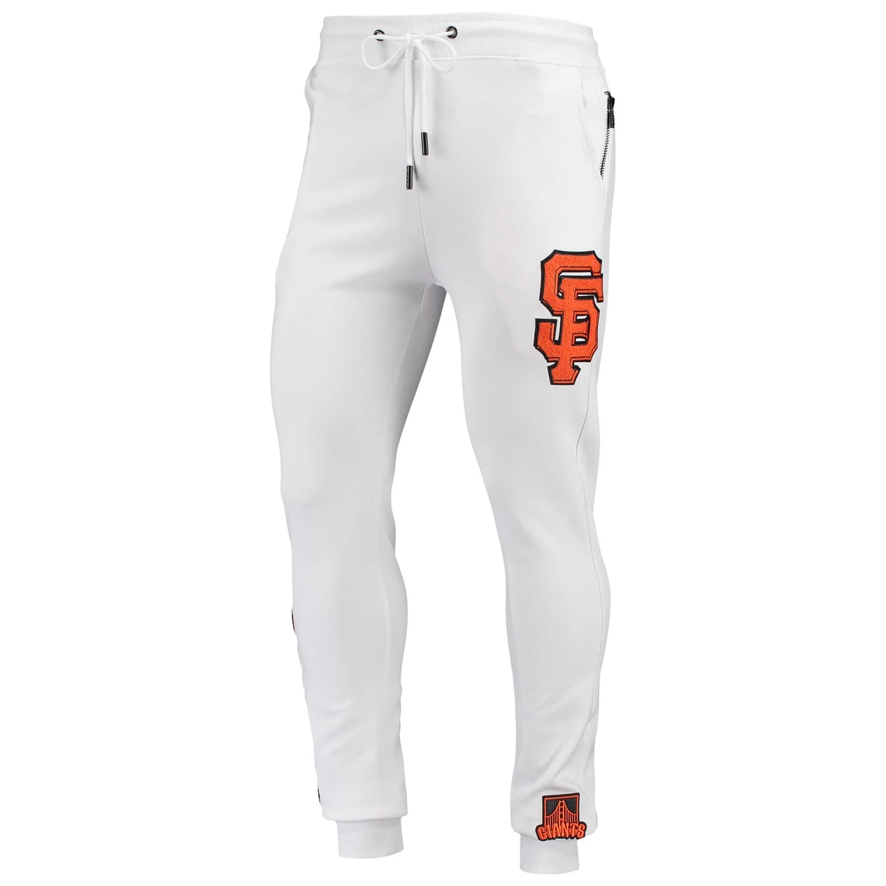 Men's San Francisco Giants Pro Standard White Team Logo Jogger Pants 4 Men's San Francisco Giants Pro Standard White Team Logo Jogger Pants - Image 2