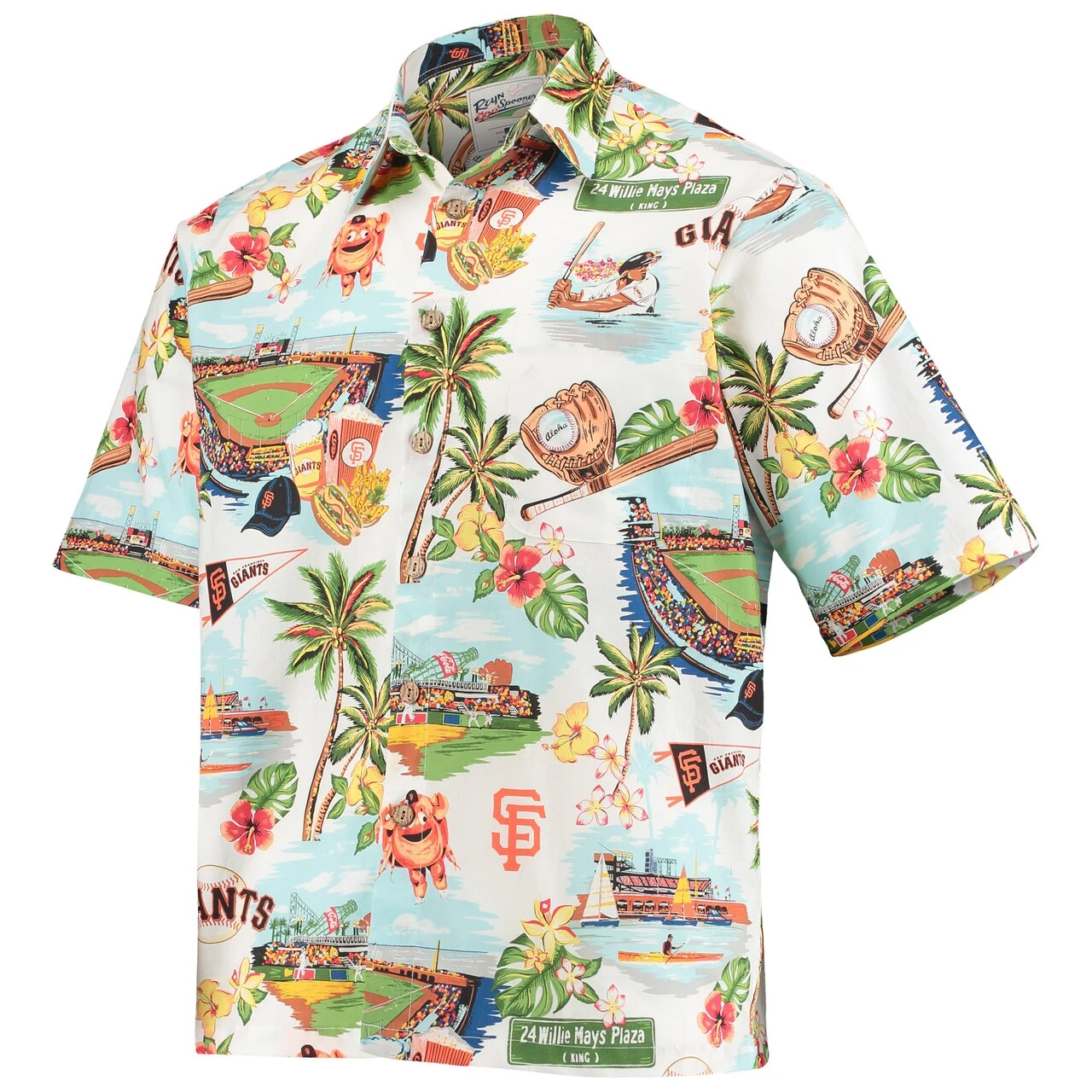 Men's San Francisco Giants Reyn Spooner White Scenic Button-Up Shirt 4 Men's San Francisco Giants Reyn Spooner White Scenic Button-Up Shirt - Image 2