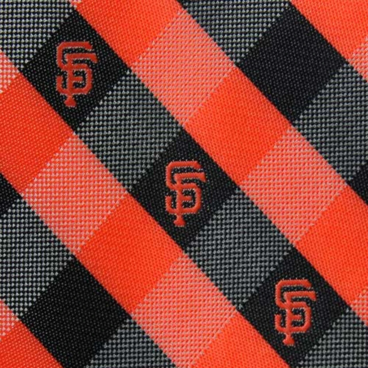 Eagles Wings Men's San Francisco Giants Woven Checkered Tie 4 Eagles Wings Men's San Francisco Giants Woven Checkered Tie - Image 2