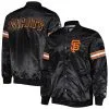 Men's San Francisco Giants Starter Black Pick & Roll Satin Varsity Full-Snap Jacket 1 Men's San Francisco Giants Starter Black Pick & Roll Satin Varsity Full-Snap Jacket -San Francisco Giants mens starter black san francisco giants pick and roll satin varsity full snap jacket pi4791000 altimages ff 4791157 8d888db024de26491ba3alt1 full