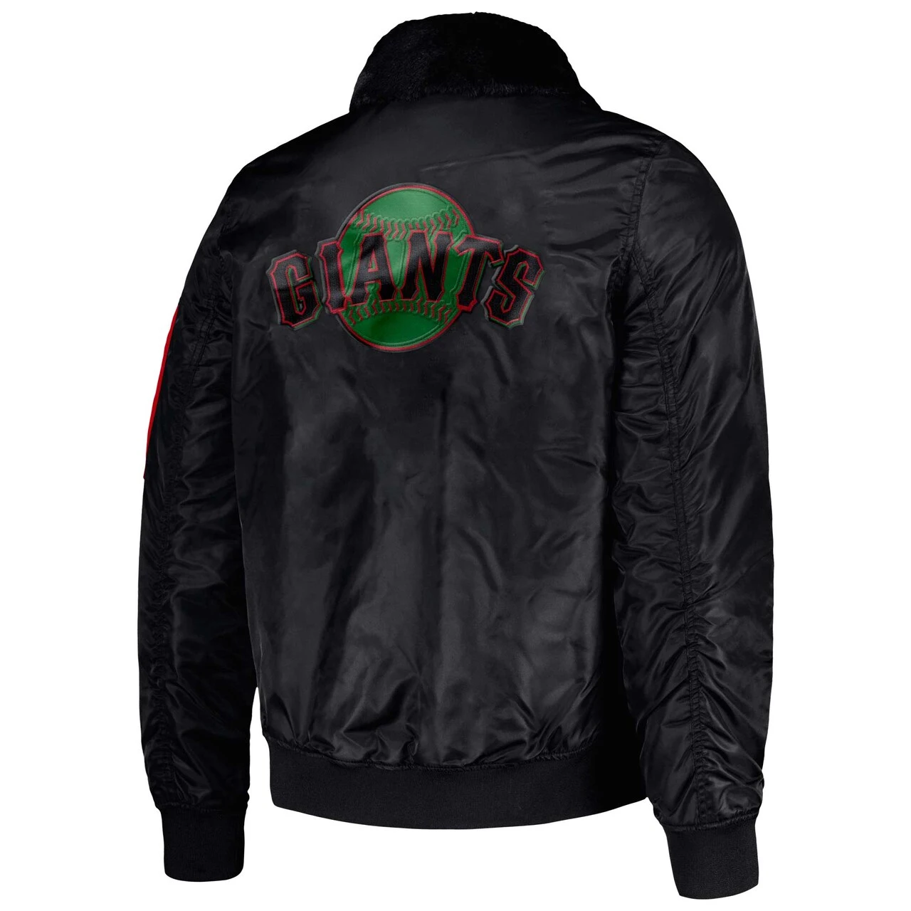 Men's San Francisco Giants Starter X Ty Mopkins Black Black History Month Satin Full-Zip Jacket 5 Men's San Francisco Giants Starter X Ty Mopkins Black Black History Month Satin Full-Zip Jacket - Image 3