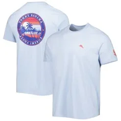 Men's San Francisco Giants Tommy Bahama Light Blue Aloha America T-Shirt