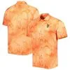 Men's San Francisco Giants Tommy Bahama Orange Bahama Coast Luminescent Fronds IslandZone Button-Up Camp Shirt