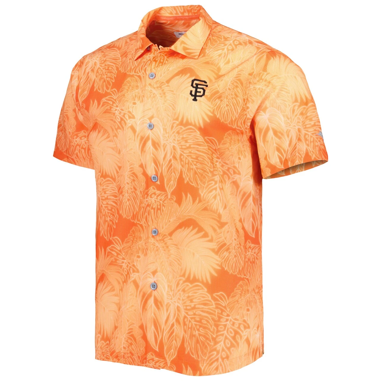 Men's San Francisco Giants Tommy Bahama Orange Bahama Coast Luminescent Fronds IslandZone Button-Up Camp Shirt 4 Men's San Francisco Giants Tommy Bahama Orange Bahama Coast Luminescent Fronds IslandZone Button-Up Camp Shirt - Image 2