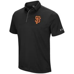 Men's San Francisco Giants Under Armour Black Left Chest Performance Polo -San Francisco Giants mens under armour black san francisco giants left chest performance polo pi3010000 altimages ff 3010742alt2 full
