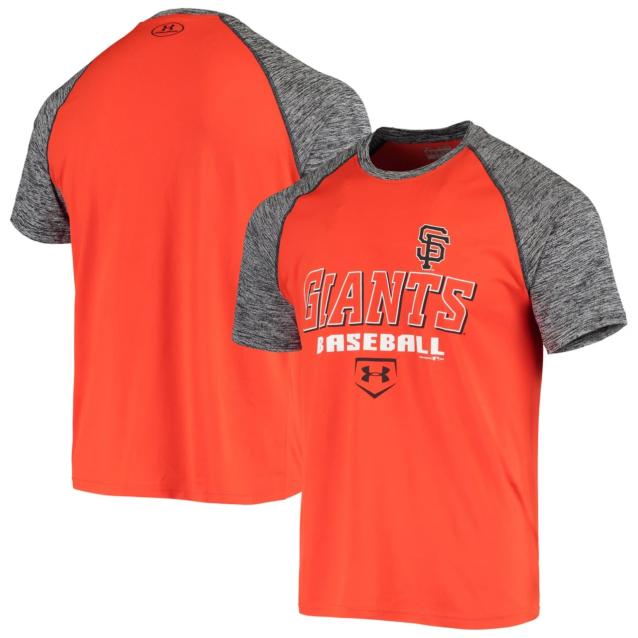 Men's San Francisco Giants Under Armour Orange Twist Performance Raglan T-Shirt 3 Men's San Francisco Giants Under Armour Orange Twist Performance Raglan T-Shirt