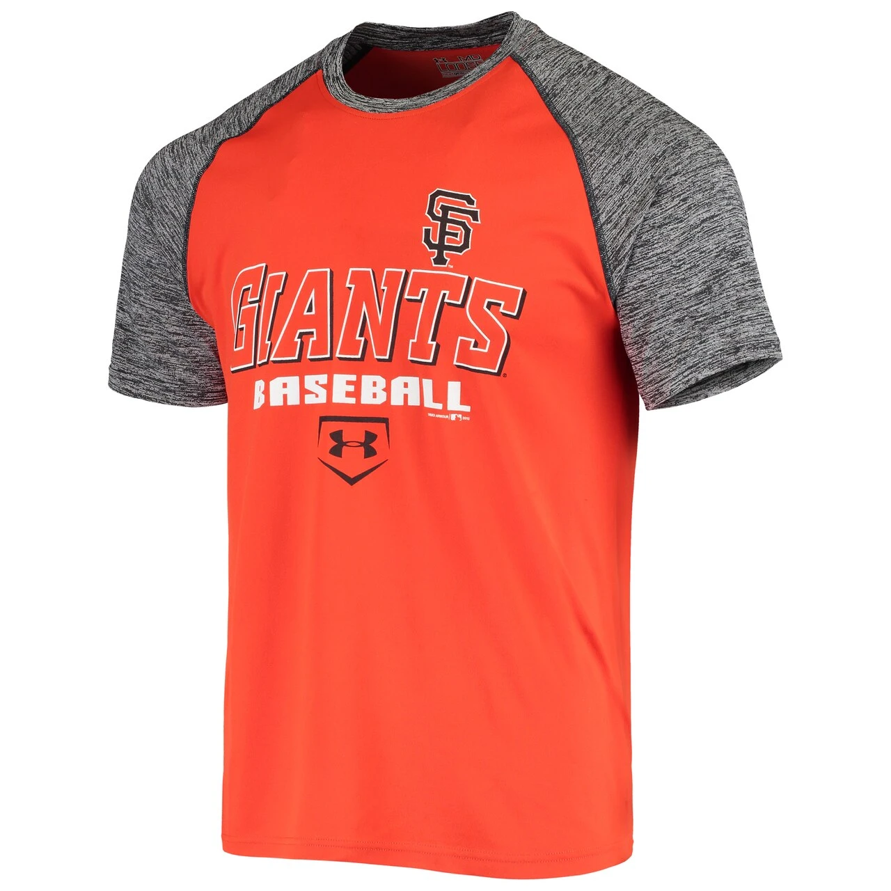 Men's San Francisco Giants Under Armour Orange Twist Performance Raglan T-Shirt 4 Men's San Francisco Giants Under Armour Orange Twist Performance Raglan T-Shirt - Image 2