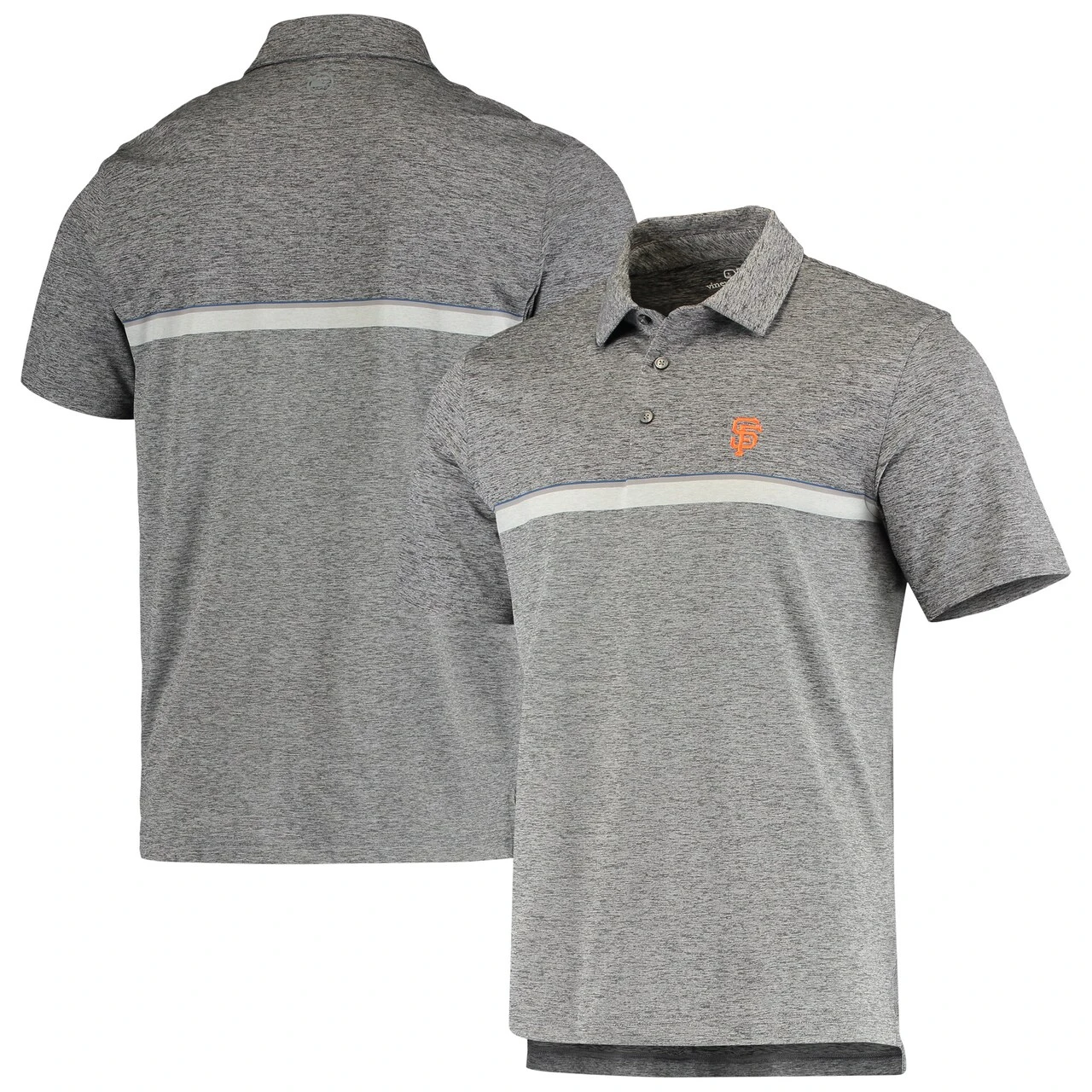 Men's San Francisco Giants Vineyard Vines Gray Hawksbill Stripe Polo 3 Men's San Francisco Giants Vineyard Vines Gray Hawksbill Stripe Polo