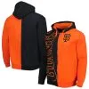 Men's San Francisco Giants Mitchell & Ness Black/Orange Fleece Full-Zip Hoodie