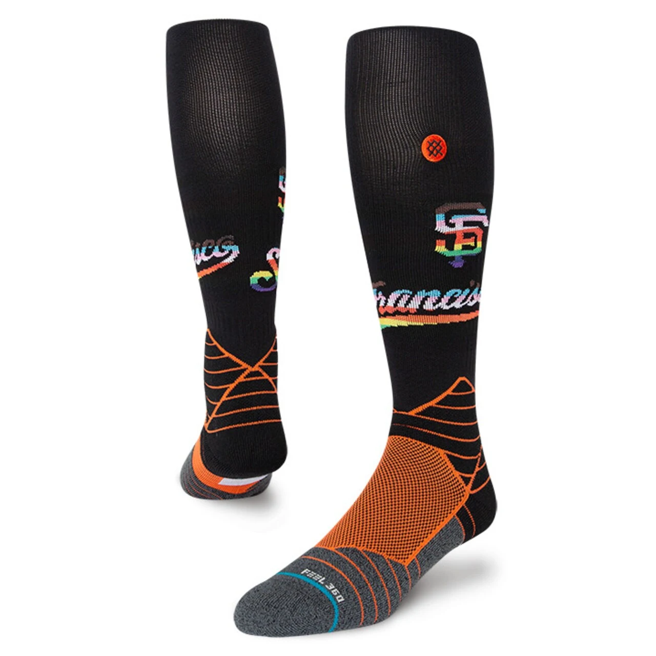 Men's San Francisco Giants Stance Black/Orange Pride Diamond Pro Over The Calf Socks 3 Men's San Francisco Giants Stance Black/Orange Pride Diamond Pro Over The Calf Socks