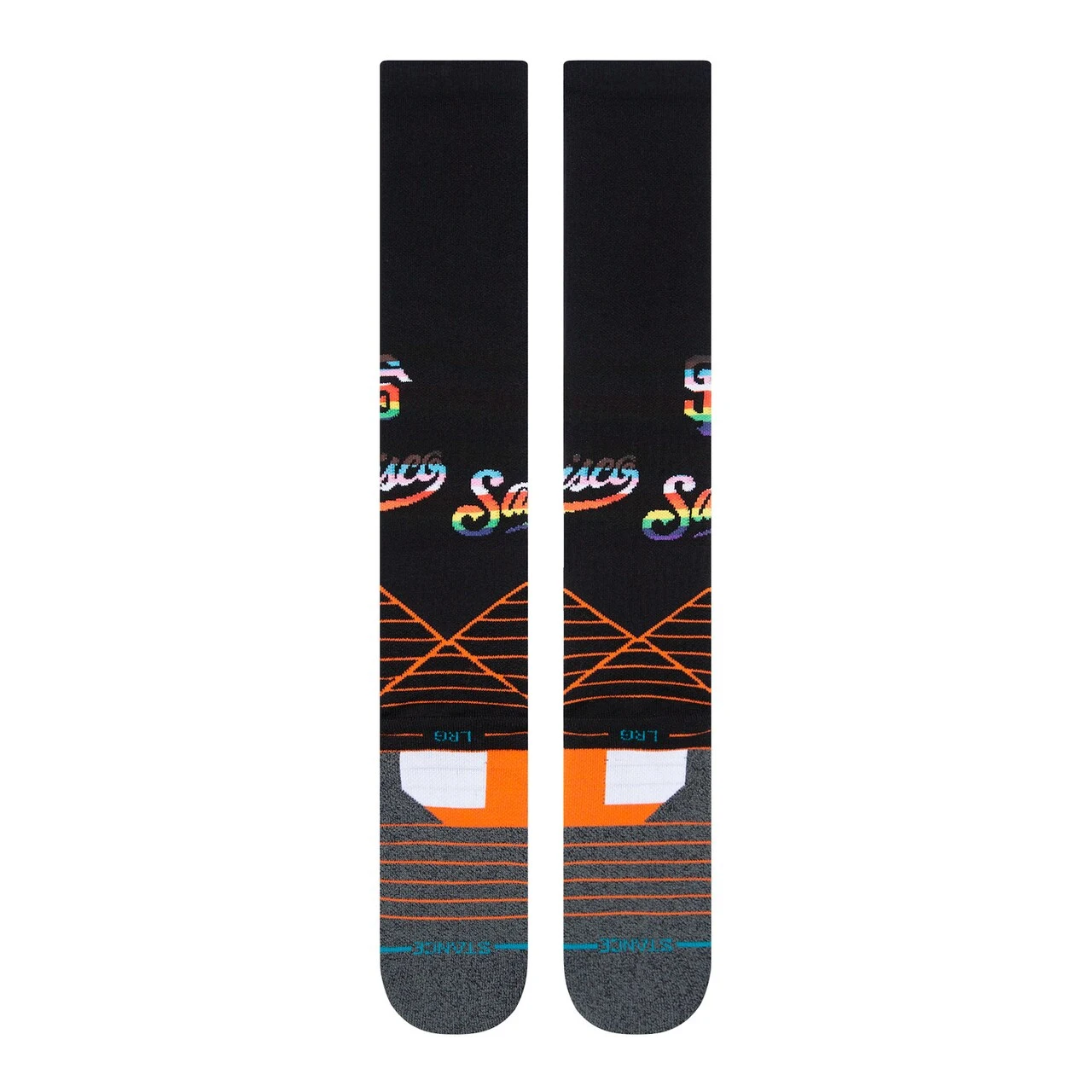 Men's San Francisco Giants Stance Black/Orange Pride Diamond Pro Over The Calf Socks 5 Men's San Francisco Giants Stance Black/Orange Pride Diamond Pro Over The Calf Socks - Image 3