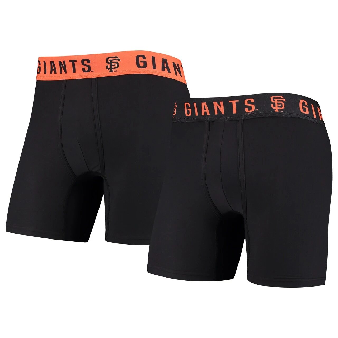Men's San Francisco Giants Concepts Sport Black/Orange Two-Pack Flagship Boxer Briefs Set 3 Men's San Francisco Giants Concepts Sport Black/Orange Two-Pack Flagship Boxer Briefs Set