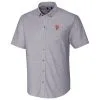 San Francisco Giants Cutter & Buck Short Sleeve Stretch Oxford Button-Down Shirt - Charcoal -San Francisco Giants san francisco giants cutter and buck short sleeve stretch oxford button down shirt charcoal pi3505000 ff 3505794 8120dd98de677483d446 full