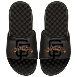 San Francisco Giants ISlide MLB Tonal Pop Slide Sandals - Black